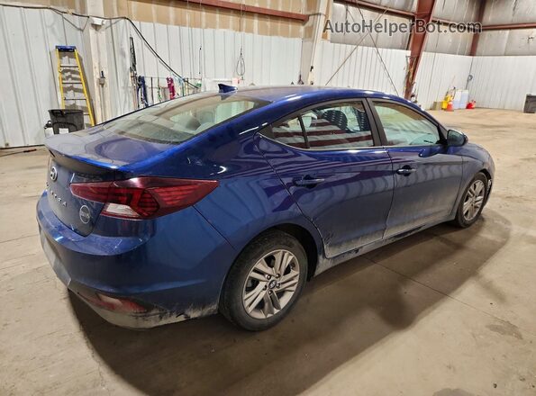 5NPD84LF6KH433927 2019 HYUNDAI ELANTRA Blue Trasero derecho