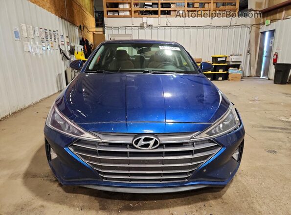 5NPD84LF6KH433927 2019 HYUNDAI ELANTRA Blue Vista frontal