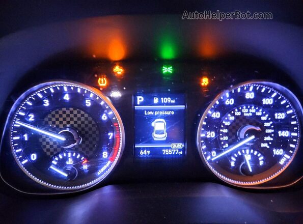 5NPD84LF6KH433927 2019 HYUNDAI ELANTRA Blue Vista del cuadro de instrumentos