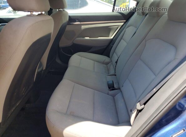 5NPD84LF6KH449299 2019 HYUNDAI ELANTRA Blue უკანა სავარძლების ხედი