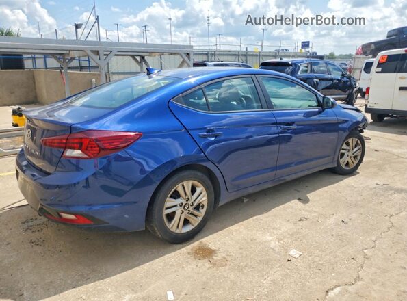 5NPD84LF6KH449299 2019 HYUNDAI ELANTRA Blue უკანა მარჯვენა