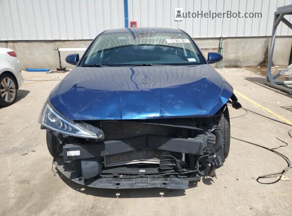 5NPD84LF6KH449299 2019 HYUNDAI ELANTRA Blue VIN კოდის სტიკერის ხედი