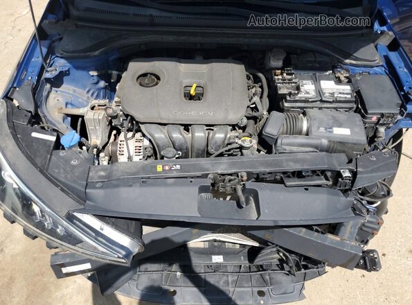 5NPD84LF6KH449299 2019 HYUNDAI ELANTRA Blue უკანა სალონის ხედი