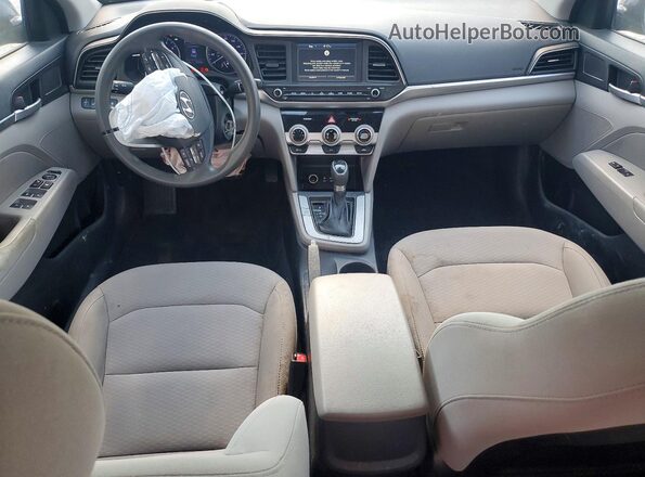 5NPD84LF6KH449299 2019 HYUNDAI ELANTRA Blue წინა პანელის ხედი