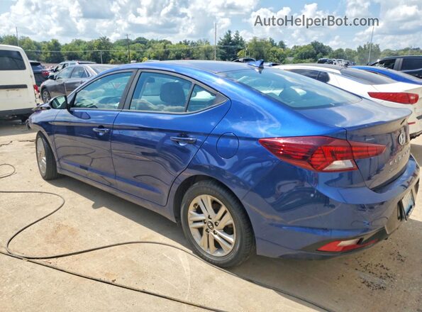 5NPD84LF6KH449299 2019 HYUNDAI ELANTRA Blue უკანა მარცხენა