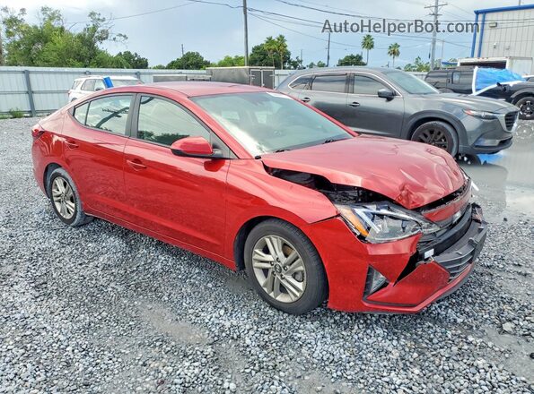 5NPD84LF6KH479175 2019 HYUNDAI ELANTRA Red Front right