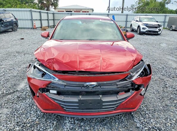 5NPD84LF6KH479175 2019 HYUNDAI ELANTRA Red Front view