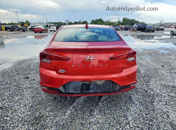 5NPD84LF6KH479175 2019 HYUNDAI ELANTRA Red Rear view