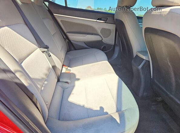5NPD84LF6LH558380 2020 HYUNDAI ELANTRA Red Հետևի նստատեղերի տեսք