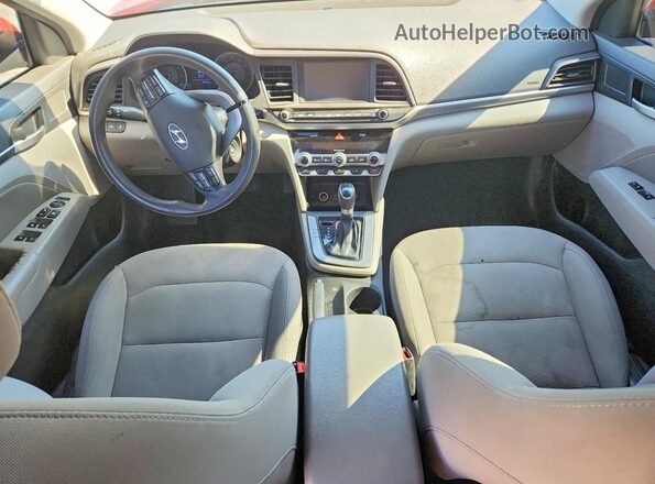 5NPD84LF6LH558380 2020 HYUNDAI ELANTRA Red Առջևի վահանակի տեսք