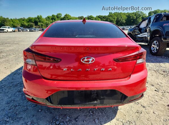 5NPD84LF6LH558380 2020 HYUNDAI ELANTRA Red Հետևի տեսք