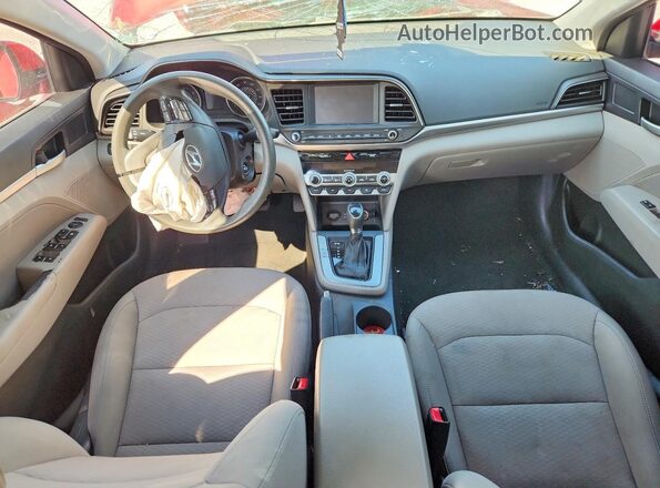5NPD84LF6LH563515 2020 HYUNDAI ELANTRA Red Առջևի վահանակի տեսք