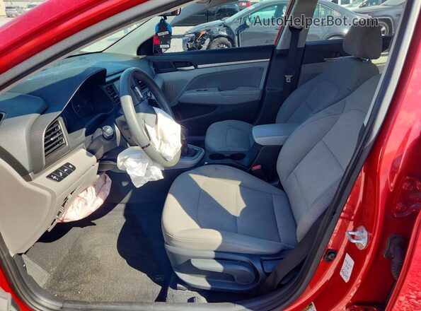 5NPD84LF6LH563515 2020 HYUNDAI ELANTRA Red Սալոնի դիմացի տեսք