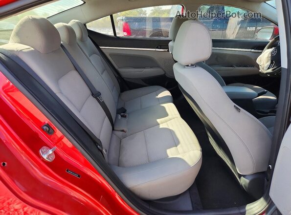 5NPD84LF6LH563515 2020 HYUNDAI ELANTRA Red Հետևի նստատեղերի տեսք