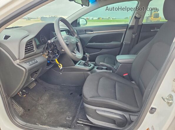 5NPD84LF6LH565068 2020 HYUNDAI ELANTRA White Widok wnętrza z przodu