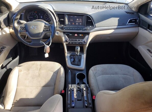 5NPD84LF7HH020049 2017 HYUNDAI ELANTRA Белый Вид щитка приборов