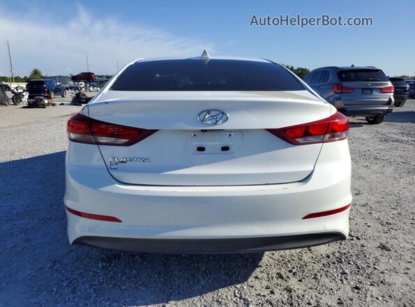 5NPD84LF7HH020049 2017 HYUNDAI ELANTRA Белый Вид салона спереди