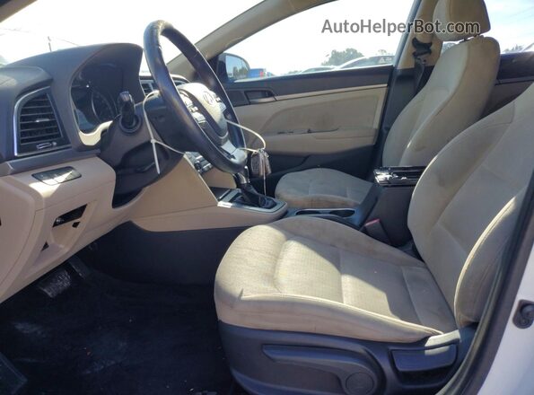 5NPD84LF7HH020049 2017 HYUNDAI ELANTRA Белый Вид панели приборов