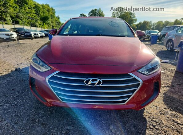 5NPD84LF7HH021153 2017 HYUNDAI ELANTRA Red Front view