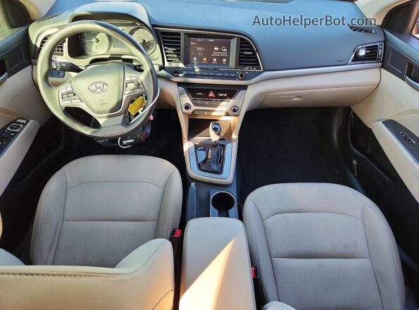 5NPD84LF7HH021153 2017 HYUNDAI ELANTRA Red Dashboard view