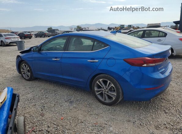 5NPD84LF7HH070384 2017 HYUNDAI ELANTRA Синий Задняя левая четверть