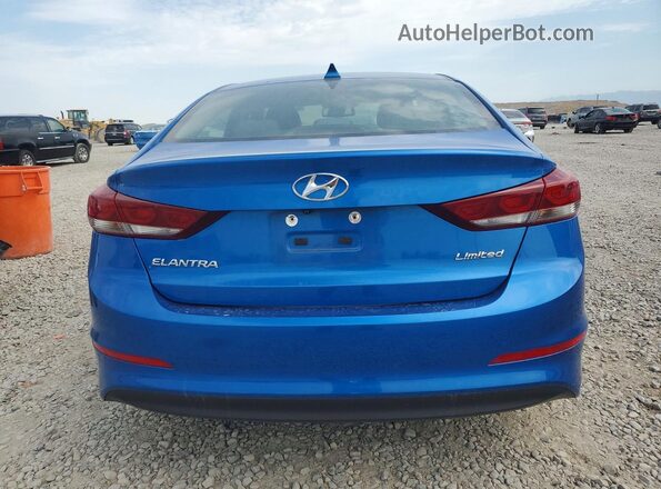 5NPD84LF7HH070384 2017 HYUNDAI ELANTRA Синий Вид сзади