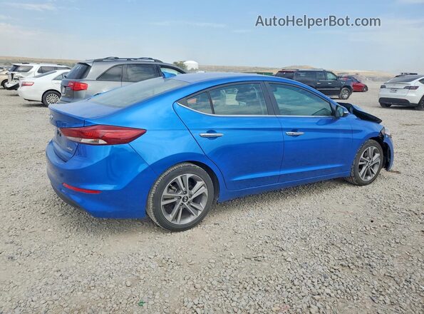 5NPD84LF7HH070384 2017 HYUNDAI ELANTRA Синий Задняя правая четверть