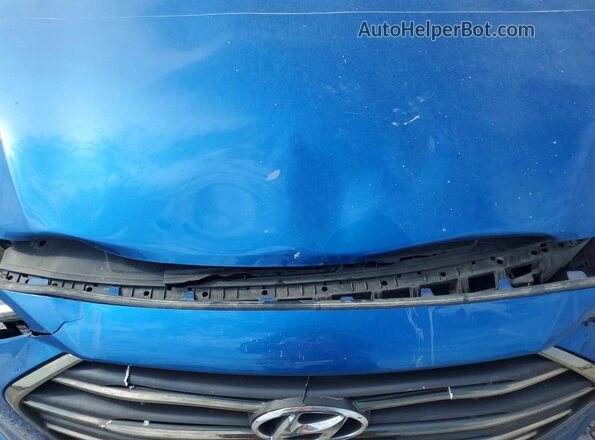5NPD84LF7HH070384 2017 HYUNDAI ELANTRA Синий Вид задней части салона
