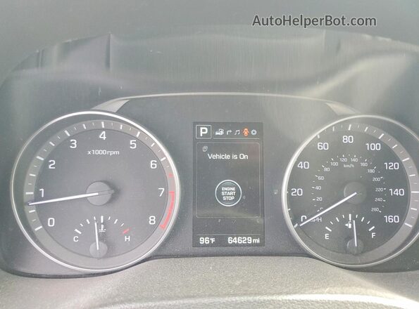 5NPD84LF7HH070384 2017 HYUNDAI ELANTRA Синий Вид щитка приборов