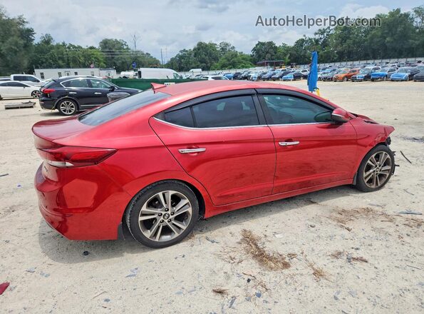 5NPD84LF7HH097259 2017 HYUNDAI ELANTRA Красный Задняя правая четверть