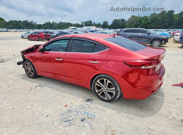 5NPD84LF7HH097259 2017 HYUNDAI ELANTRA Красный Задняя левая четверть