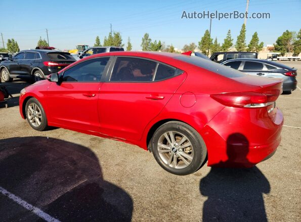 5NPD84LF7JH221696 2018 HYUNDAI ELANTRA Red უკანა მარცხენა
