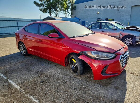 5NPD84LF7JH221696 2018 HYUNDAI ELANTRA Red წინა მარჯვენა