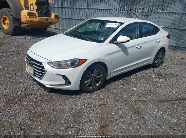 5NPD84LF7JH234352 2018 HYUNDAI ELANTRA White Front left