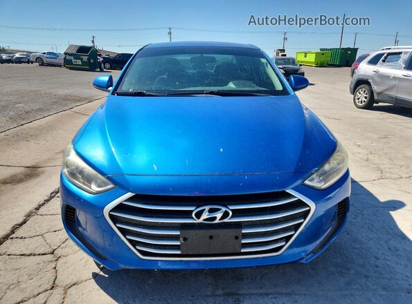 5NPD84LF7JH264404 2018 HYUNDAI ELANTRA Blue წინა ხედი