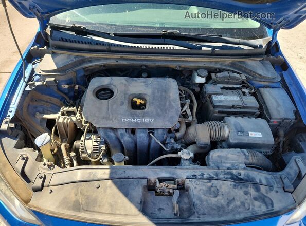 5NPD84LF7JH264404 2018 HYUNDAI ELANTRA Blue უკანა სალონის ხედი