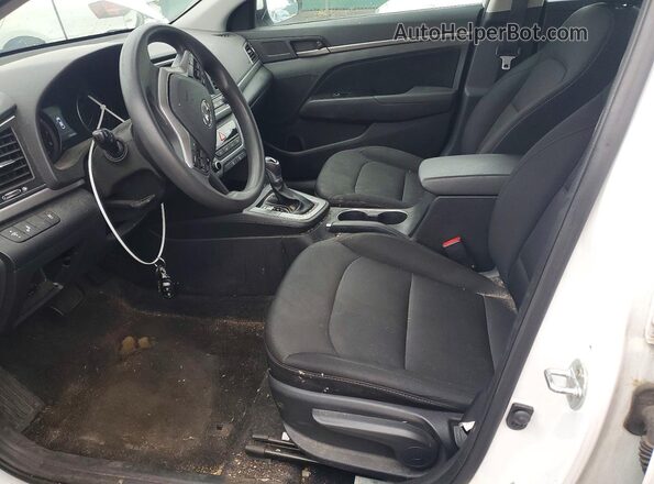 5NPD84LF7JH290811 2018 HYUNDAI ELANTRA White წინა სალონის ხედი