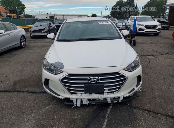 5NPD84LF7JH290811 2018 HYUNDAI ELANTRA White წინა ხედი