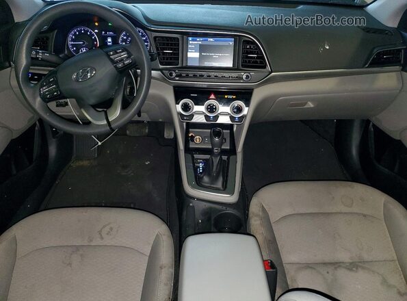 5NPD84LF7KH425125 2019 HYUNDAI ELANTRA Silver Dashboard view