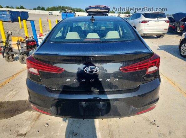 5NPD84LF7KH428753 2019 HYUNDAI ELANTRA Black Widok z tyłu