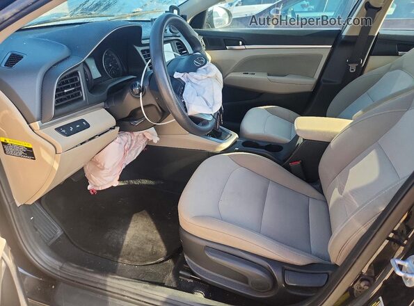 5NPD84LF7KH428753 2019 HYUNDAI ELANTRA Black Widok wnętrza z przodu