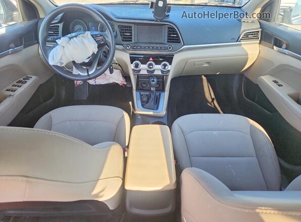5NPD84LF7KH428753 2019 HYUNDAI ELANTRA Black Widok deski rozdzielczej