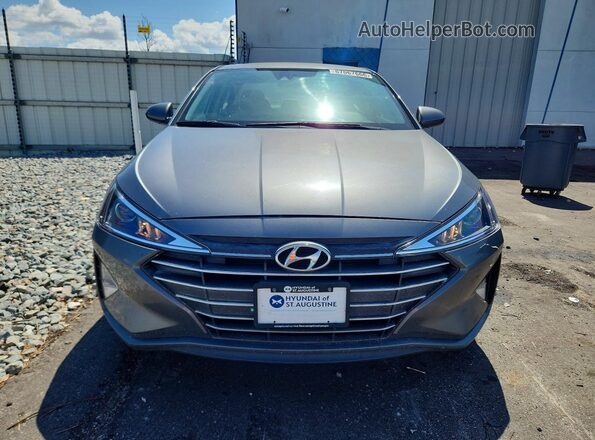 5NPD84LF7KH466287 2019 HYUNDAI ELANTRA Gray Դիմացի տեսք