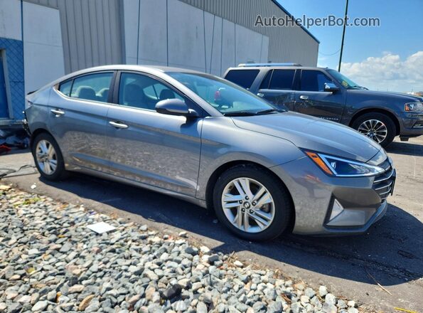 5NPD84LF7KH466287 2019 HYUNDAI ELANTRA Gray Առջևի աջ