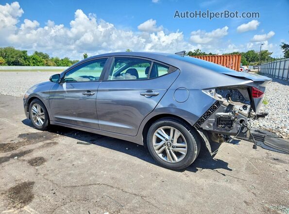 5NPD84LF7KH466287 2019 HYUNDAI ELANTRA Gray Հետևի ձախ