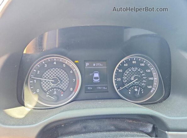 5NPD84LF7KH466287 2019 HYUNDAI ELANTRA Gray Սարքավորումների վահանակի տեսք