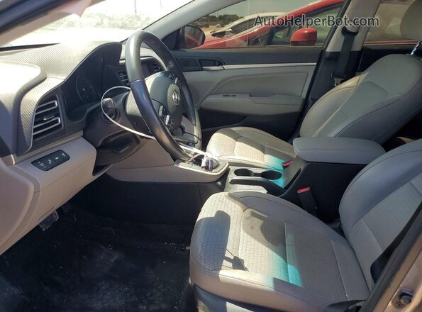 5NPD84LF7KH483610 2019 HYUNDAI ELANTRA Charcoal Вид салону спереду
