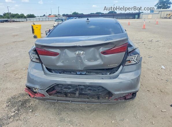 5NPD84LF7KH483610 2019 HYUNDAI ELANTRA Charcoal Вид ззаду