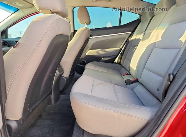 5NPD84LF7LH533746 2020 HYUNDAI ELANTRA Red Հետևի նստատեղերի տեսք
