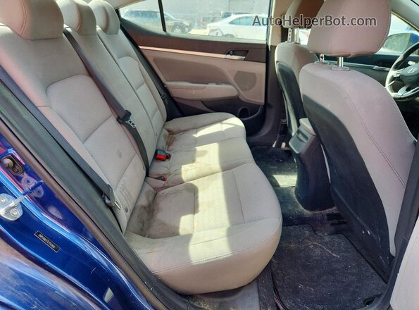 5NPD84LF7LH542656 2020 HYUNDAI ELANTRA Blue უკანა სავარძლების ხედი